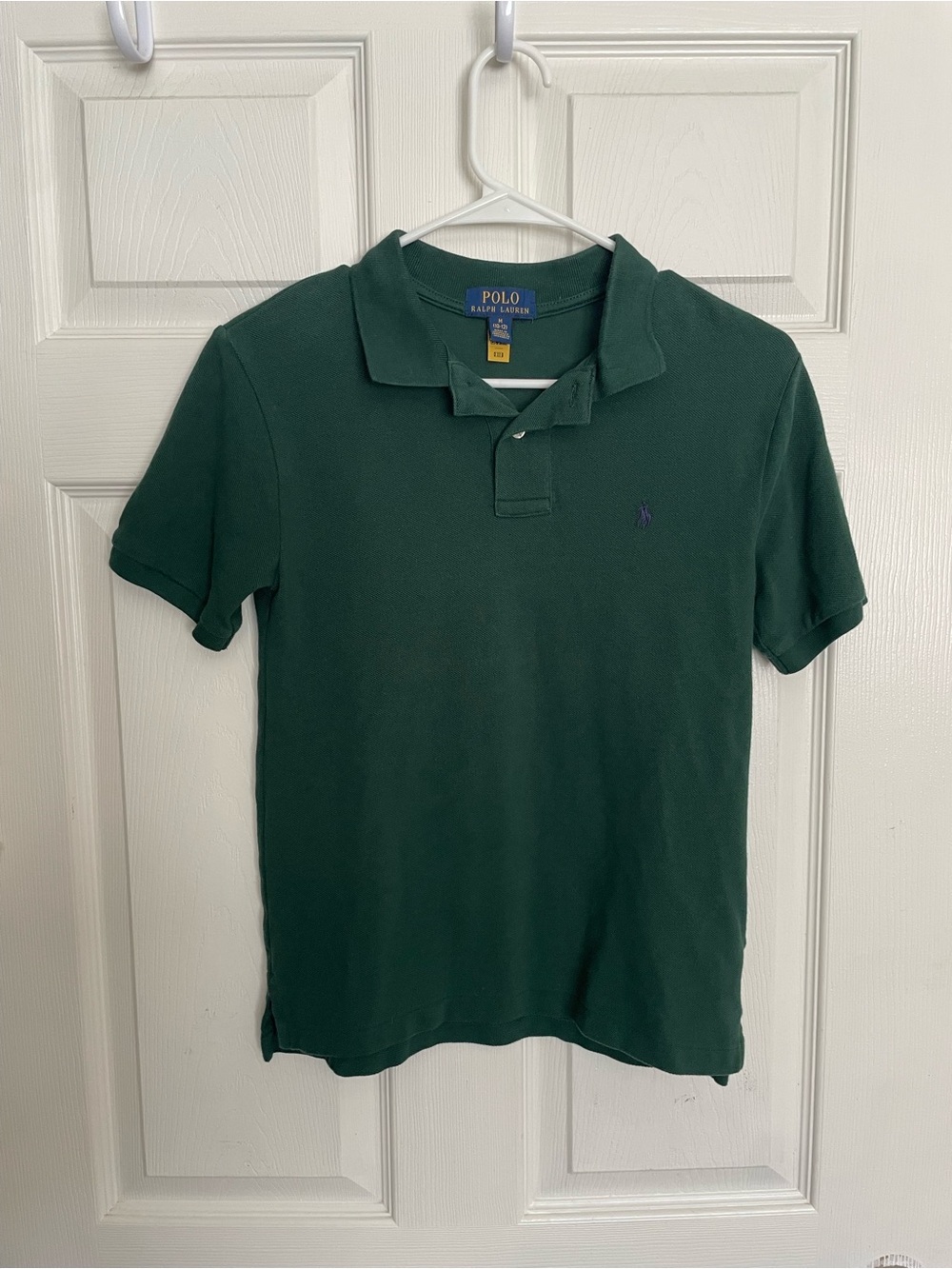 Polo by Ralph Lauren Boys size Medium (10-13) Dark Green Short-Sleeve Polo